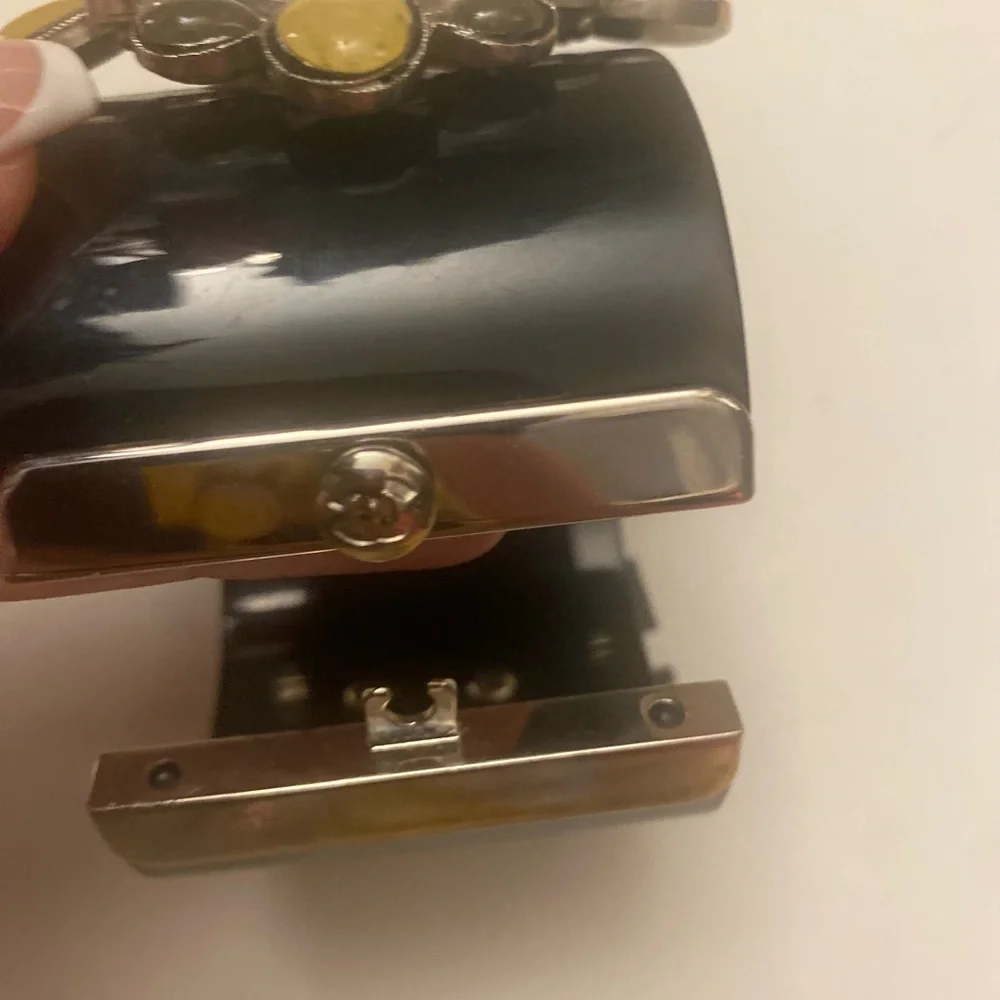 Chanel Black and Silver Cuff Bracelet - Picture 10 of 15